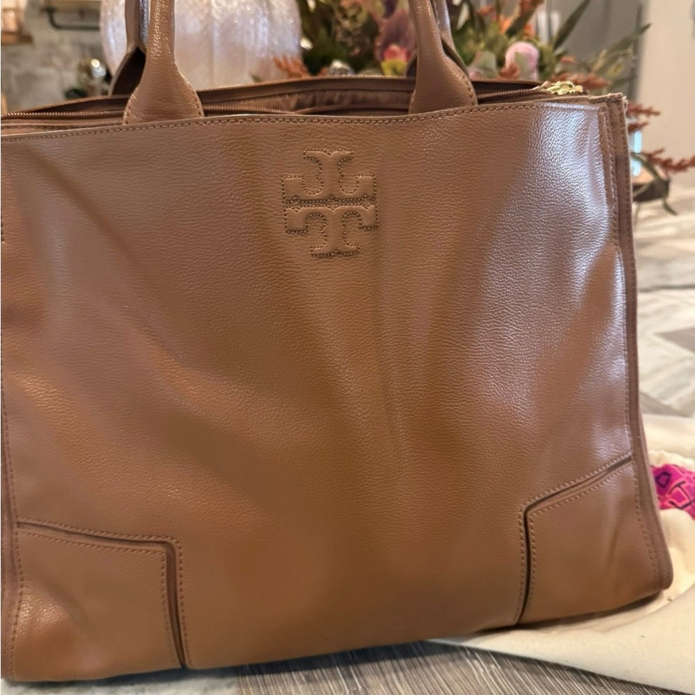 Tory Burch Brown Leather Tote